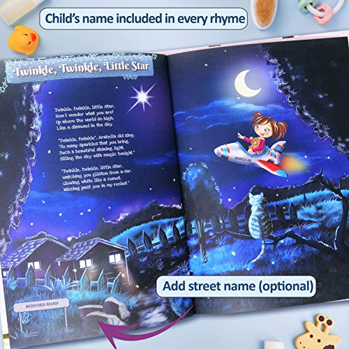 Personalized Nursery Rhymes Book for Babys First Birthday