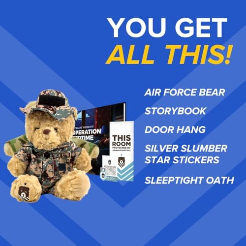 ZZZ Bears Airman Sleeptight Teddy Bear with Storybook