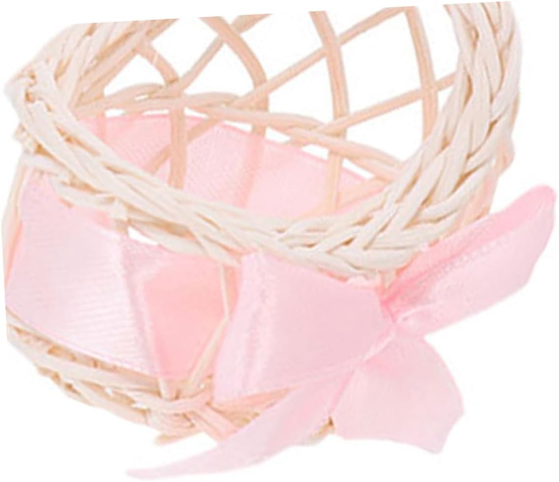 HANABASS Mini Woven Flower Baskets 6pcs Decorative