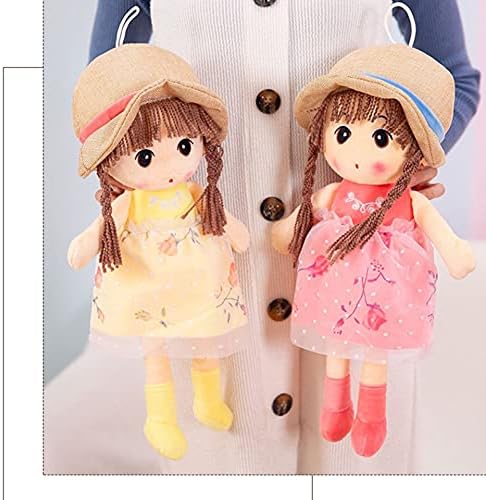 ikasus Plush Baby Doll Girl with Hat Skirt