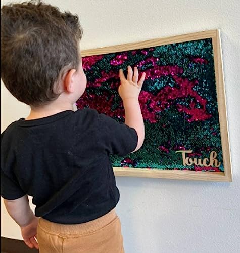 Reversible Sequin Sensory Board - Mermaid Fabric 1
