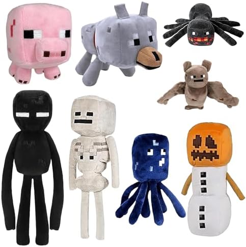 XSLWAN 8-Pack Plush Toys with Halloween Characters