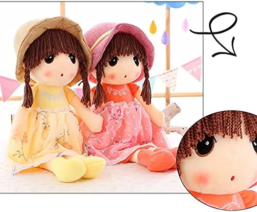 ikasus Plush Baby Doll Girl with Hat Skirt