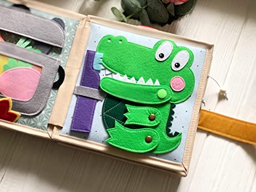 Quiet Baby Book with Fruits Vegetables Numbers Shapes