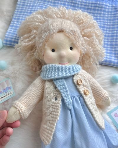 Handmade Waldorf Doll Florke 12 Soft Plush Girl