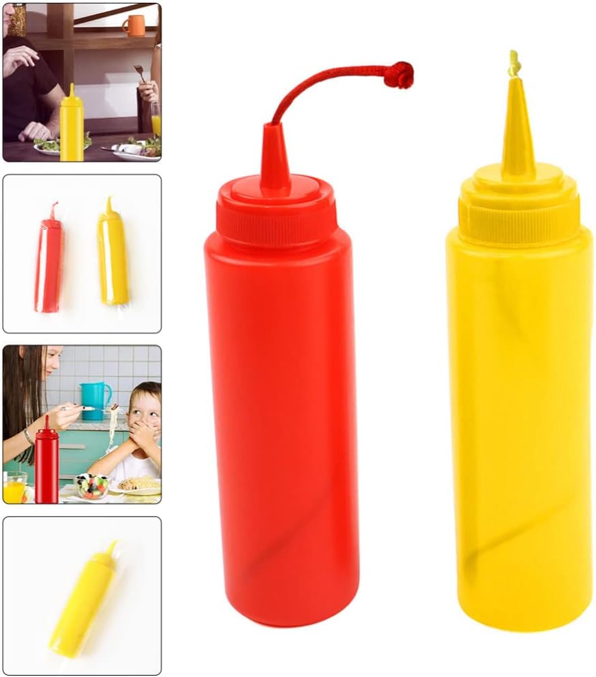 STOBOK 2Pcs Fake Mustard and Ketchup Bottle Prank Toy