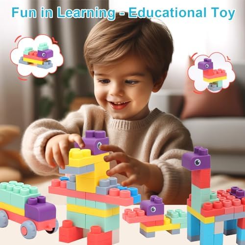 COUOMOXA Soft Building Blocks for Toddlers 1