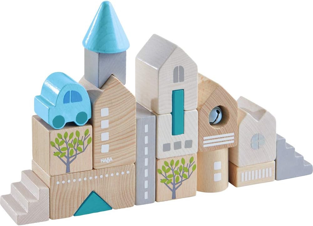 HABA Wooden Building Blocks Bad Rodach 18-Piece Set