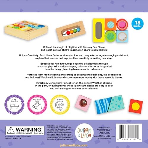 Julian Luca Sensory Fun Blocks Montessori Toy