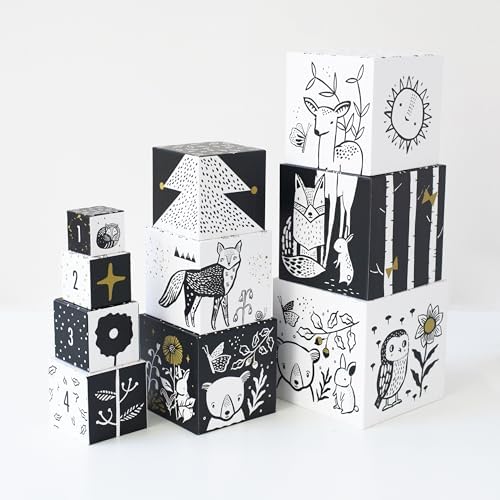 Wee Gallery Nesting Blocks - Woodland Animals Numbers