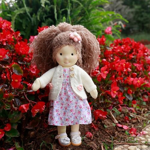Handmade Waldorf Rag Doll - 12 Soft Plush Amber