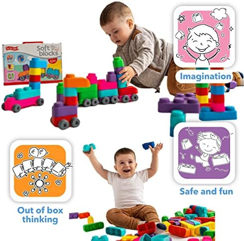 Far Far Land Soft Building Blocks for Toddlers 1-3 Years