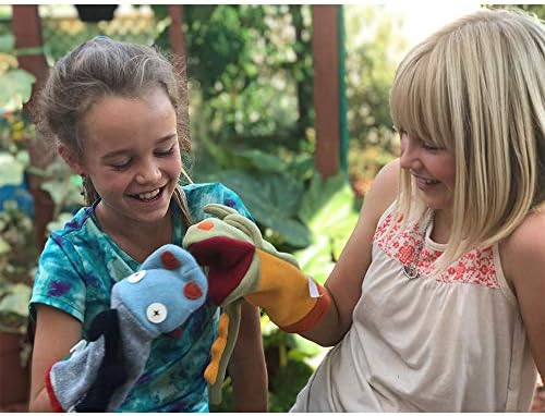 Cate and Levi Dog Hand Puppet with Movable Mouth