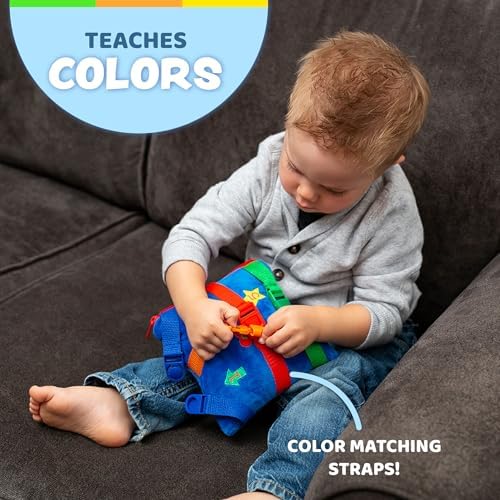 Buckle Toys Boomer Square Learning Toy for Toddlers
