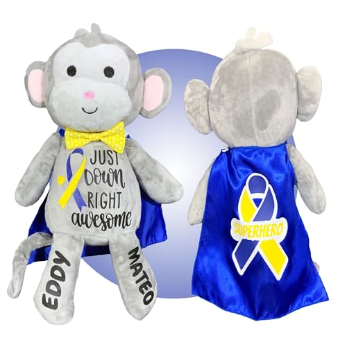 Personalized Stuffed Monkey for Down Syndrome Kids