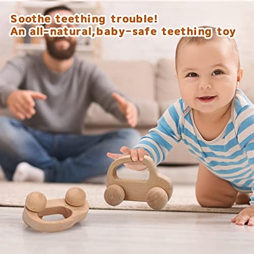TOY Life Wooden Toy Car for Babies 0-12 Months