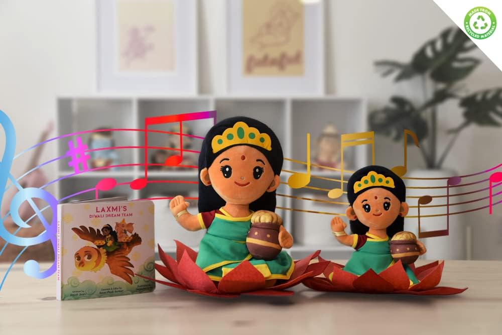MODI TOYS Laxmi Devi Plush Book - Diwali Gift