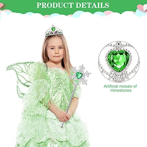 Vicloon Princess Dress Up Set 2PCS Crown and Wand for Kids
