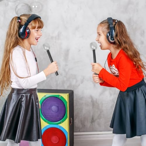 FAVOMOTO 12PCS Silver Inflatable Microphone Props