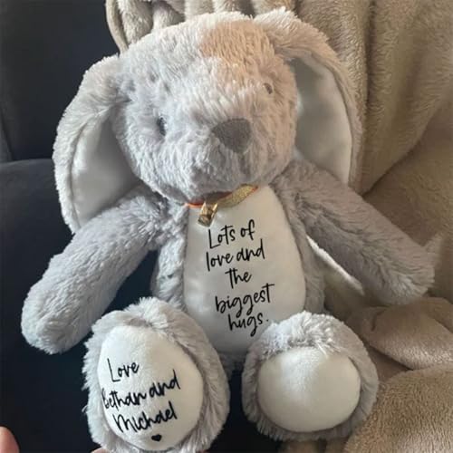 Personalized Plush Bunny with Name Keepsake