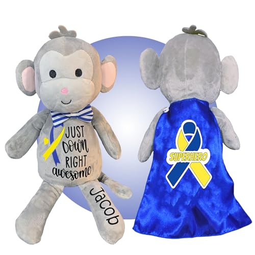 Personalized Stuffed Monkey for Down Syndrome Kids