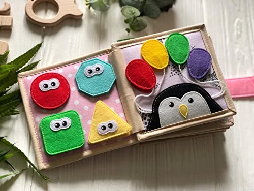 Quiet Baby Book with Animals and Shapes