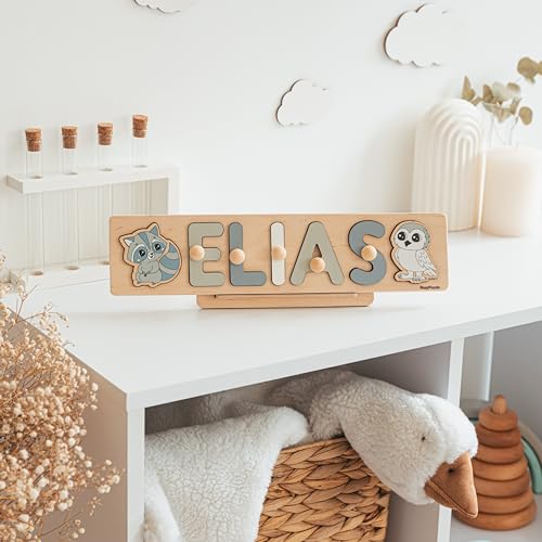 Personalized Wooden Name Puzzle Montessori Toy 1