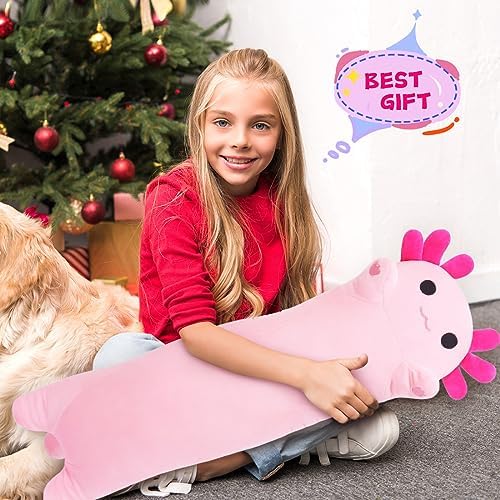 Sausudols 354 Inch Axolotl Plush Toy Pink