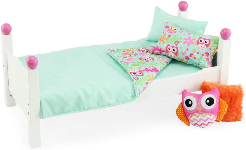 Emily Rose 18-Inch Reversible Owl Bedding Gift Set