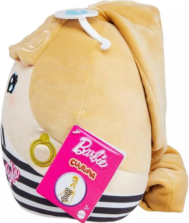 Barbie Cuutopia 10 Inch Plush Figure Black and White Outfit 1