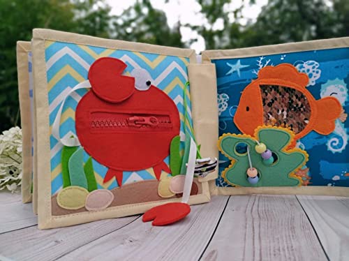 Quiet Baby Book with Animals and Vegetables