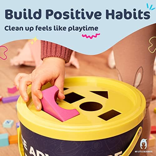 106 Piece Wooden Blocks Set for Kids