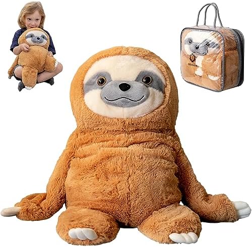 ODOXIA Weighted Stuffed Sloth for Anxiety Relief 5 Lbs