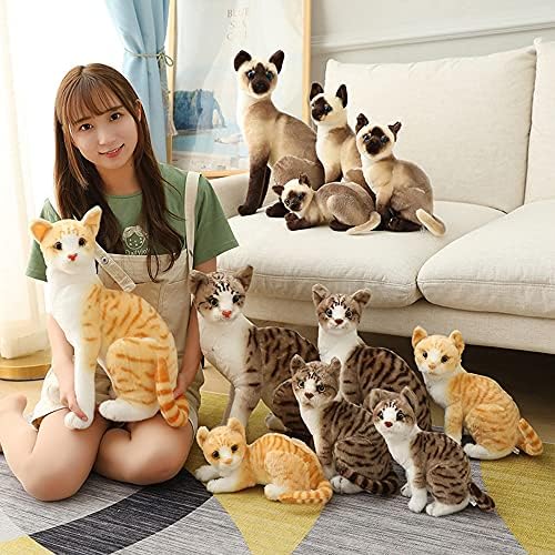 GUDVES Orange Tabby Cat 12 Plush Stuffed Animal Toy
