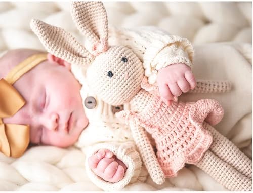 Ballerina Bunny Stuffed Toy for Kids Handmade Crochet Comfort Plush