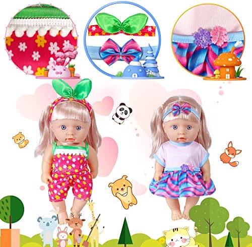 WONDOLL 19Pcs Baby Doll Clothes Costumes for 8-10 Inch Girl