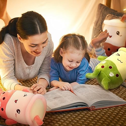 Lewtemi 3 Pcs Stuffed Bubble Plush Pillow Set