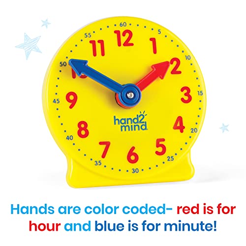 hand2mind Mini Geared Clock Set of 24 for Kids