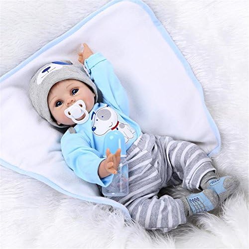 OYESY 4pcs Reborn Baby Boy Clothes Set Blue