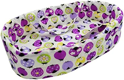 Xunwa Baby Doll Bassinet for 5-9 Inch Dolls