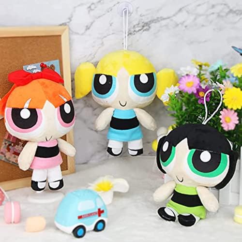 3Pcs 8 Inch Movie Police Girl Plush Figure Dolls