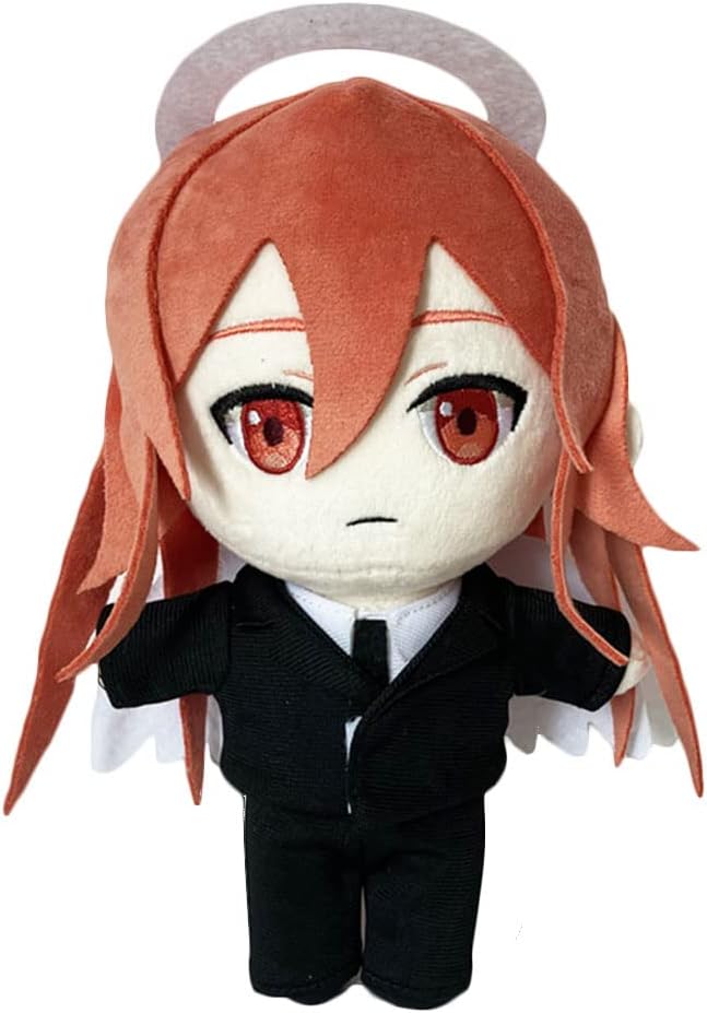 JCvCX Brown Hair Boy with White Halo Plush Toy Figure