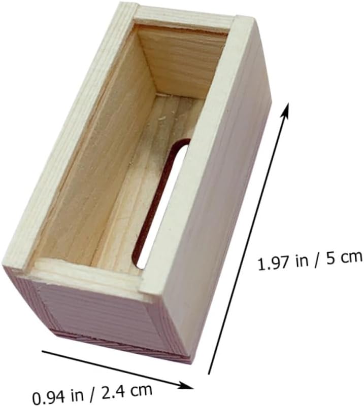 HONMEET Miniature Supply Dollhouse Decor Crinkle Paper Box