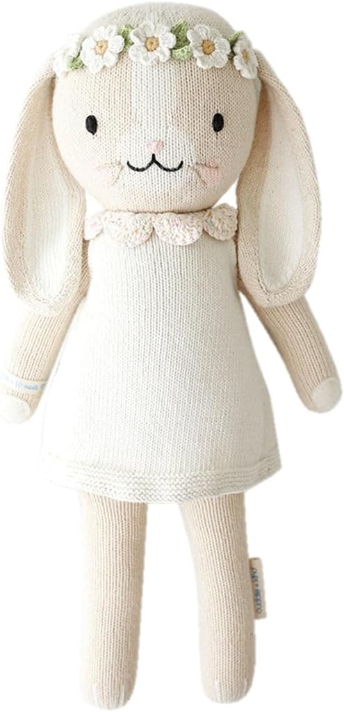 Cuddle Kind Hannah The Bunny Ivory Hand-Knit Doll 1