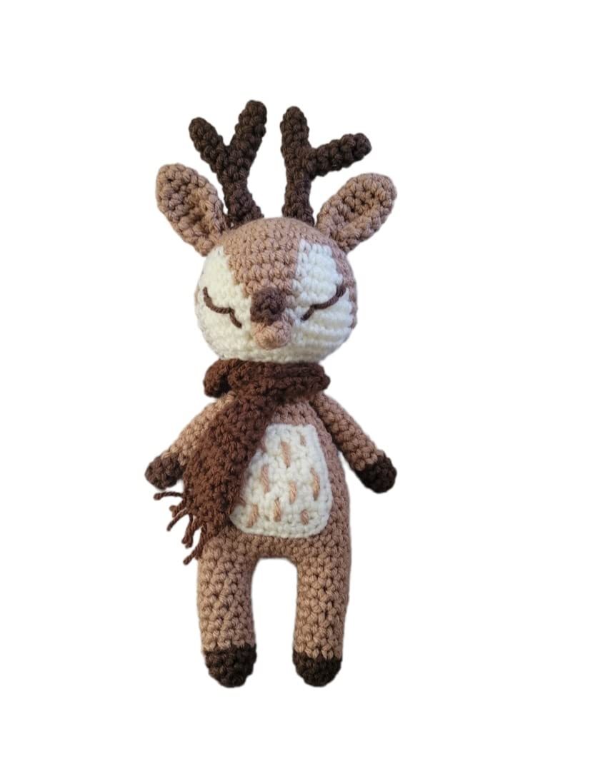 Handmade Crochet Reindeer Christmas Decor 1