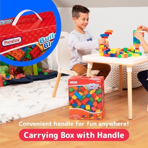 PREXTEX 100-Piece Jumbo Building Blocks Set