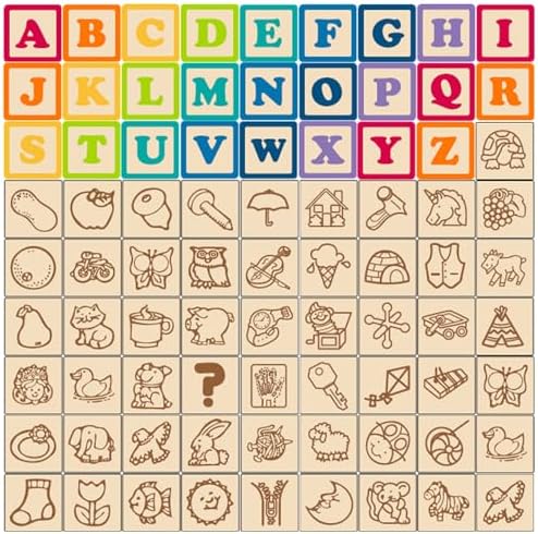 GIRAVO Wooden Blocks for Toddlers 2-3 Learning Set