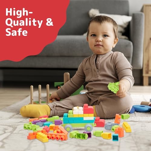 PREXTEX Soft Building Blocks for Toddlers 18M