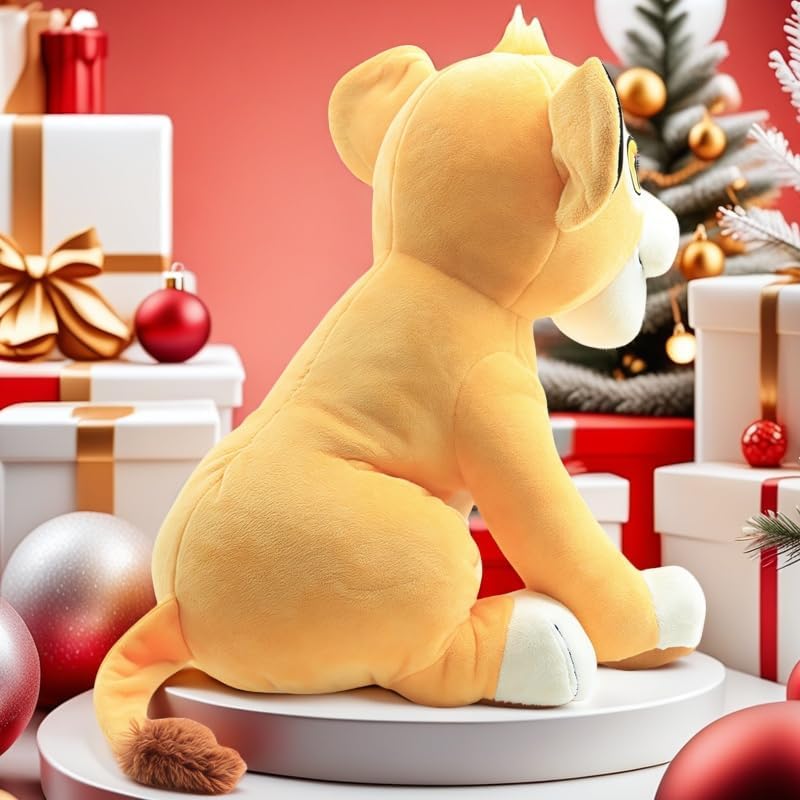 Secret Castle Yellow Lion Plush Toy - 28cm Lifelike Stuffed Animal