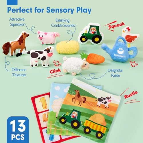 Hahaland Baby Surprise Toy Box 6-12 Months 13 PCS